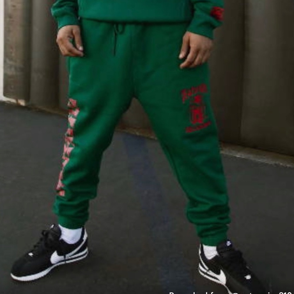 NWOT Snoop Dogg Death Row Doggy Style Joggers Green Size L